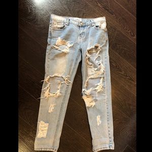 One teaspoon ripped jeans size 27